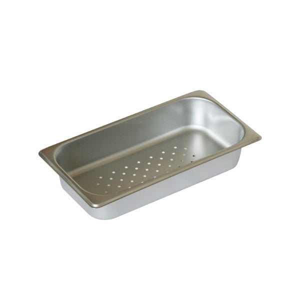 Stainless SteamTable Pan 1/3 Third Size perforated X 2in