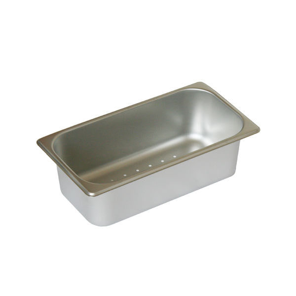 Stainless SteamTable Pan 1/3 Third Size perforated X 4in