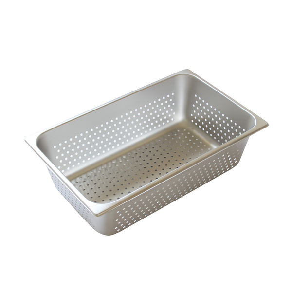 Stainless SteamTable Pan 1/1 Full-Size perforated X 6in